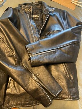 Black Leather Motorcycle Jacket - UNIK Leather Apparels